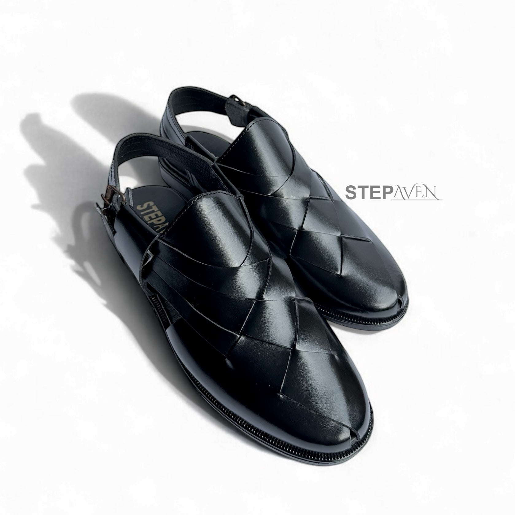 BX-1095 (BLACK LEATHER BRAIDED)