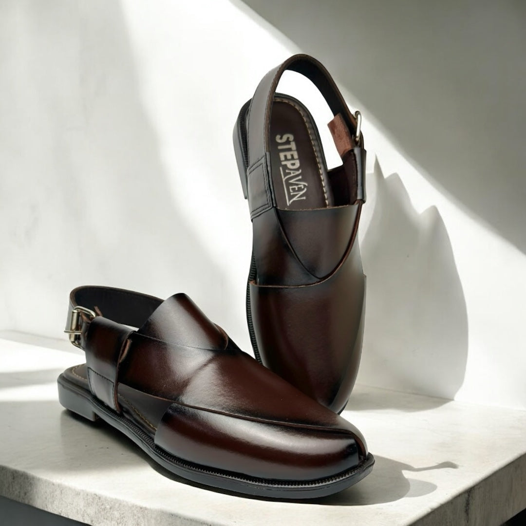BD-1081 (BROWN LEATHER FORMAL)